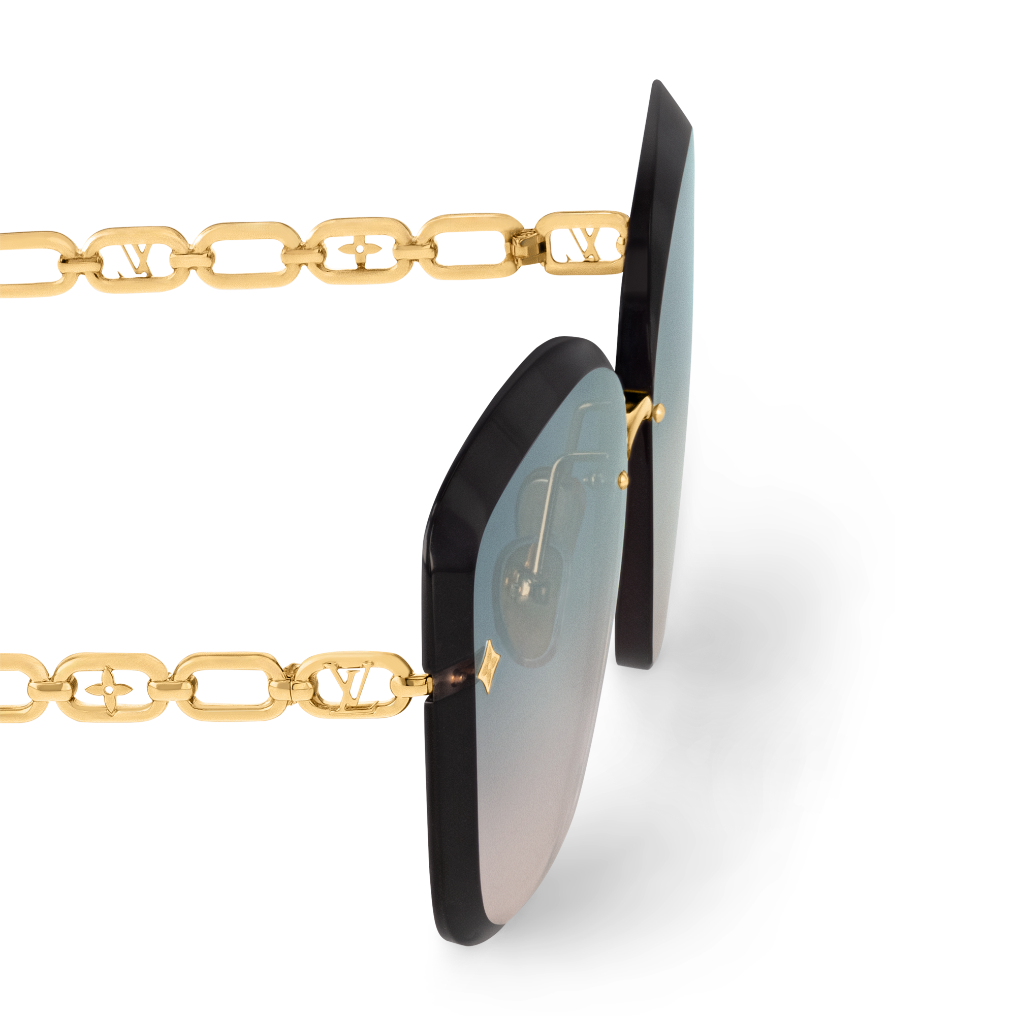 Mắt Kính Dáng Mắt Mèo Tròn LV Jewel . in Đồ Nữ