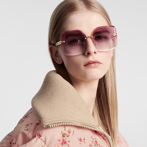 Mắt Kính Dáng Vuông LV Jewel . in Đồ Nữ's Phụ kiện Mắt kính collections by Louis Vuitton (Thu phóng sản phẩm)