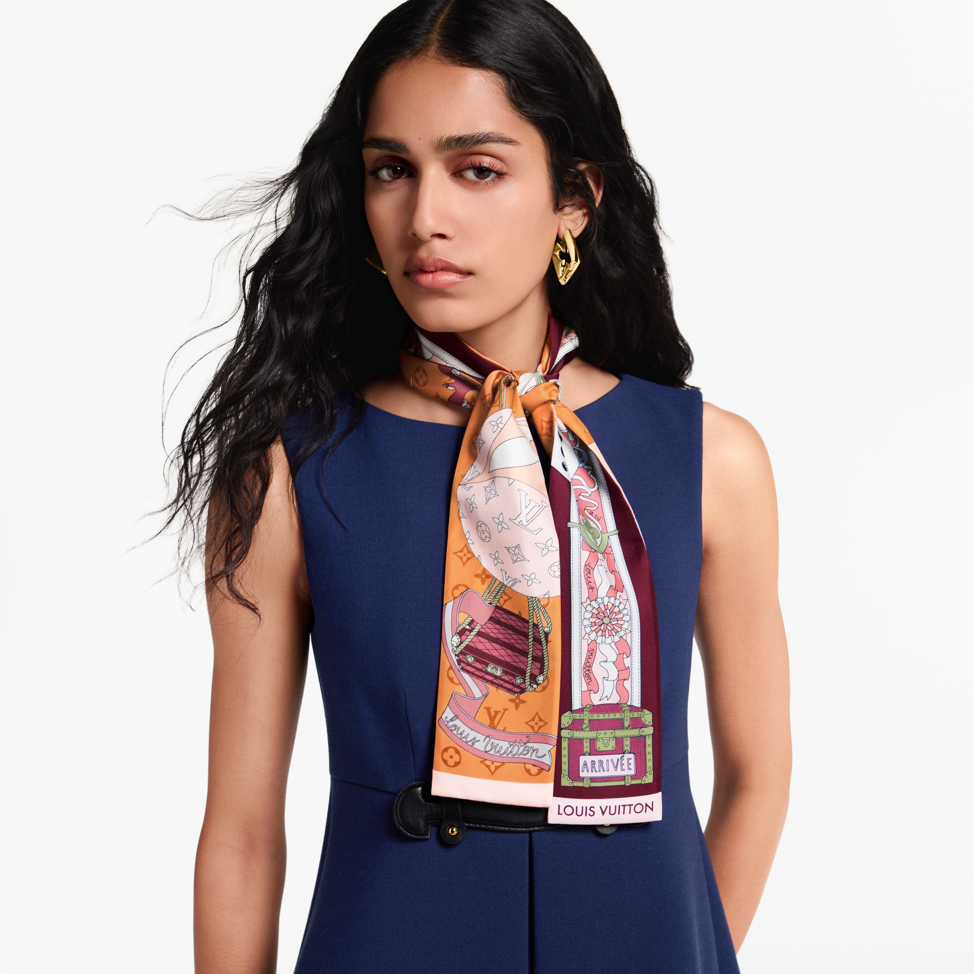 Khăn Lụa LV Journey . in Đồ Nữ