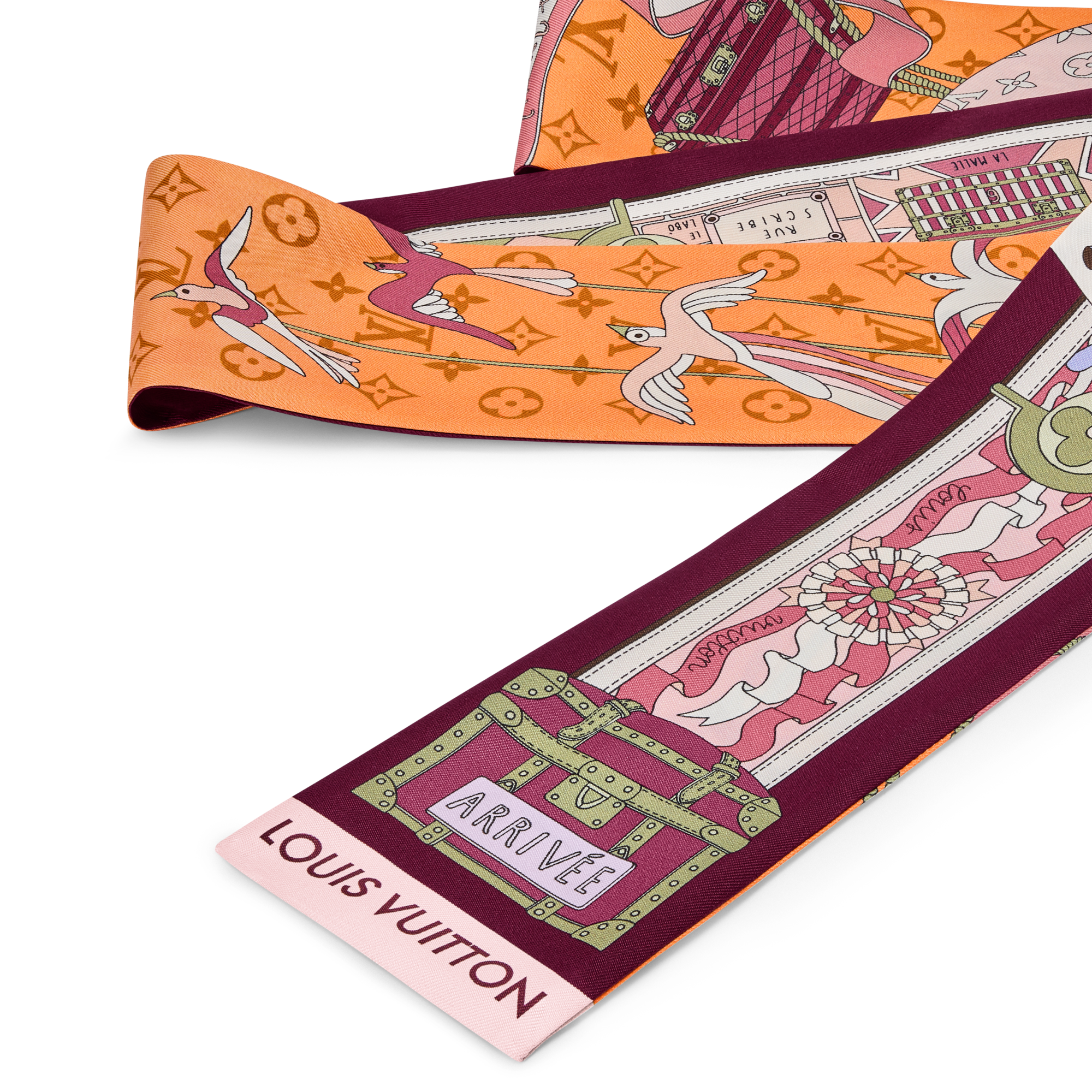 Khăn Lụa LV Journey . in Đồ Nữ