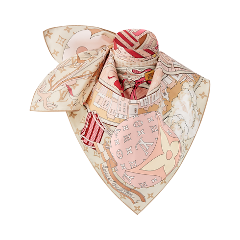 Khăn Lụa Vuông LV Journey 90 . in Đồ Nữ's Phụ kiện Khăn lụa collections by Louis Vuitton (Thu phóng sản phẩm)