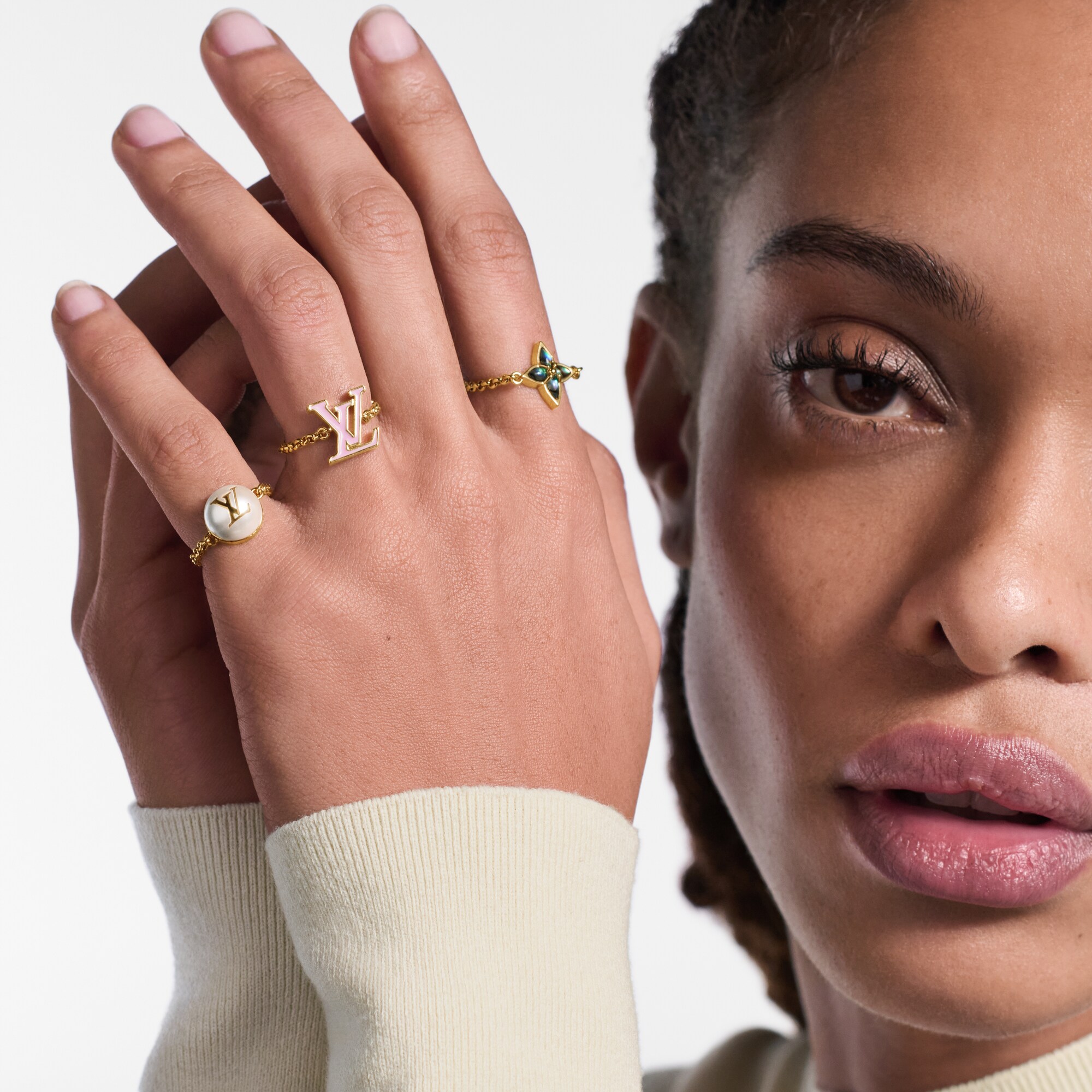 Bộ Nhẫn LV Layer . in Đồ Nữ