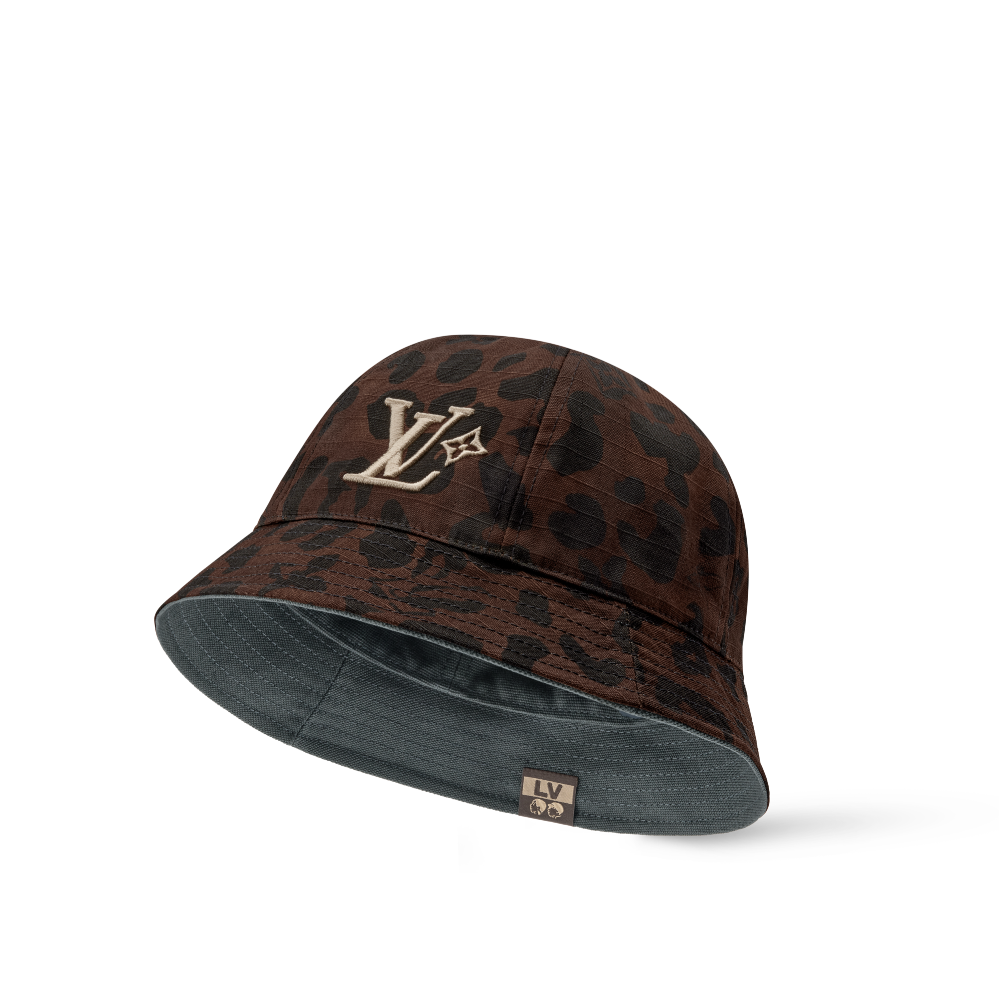 Mũ Hai Mặt LV Leo Bucket . in Đồ Nam