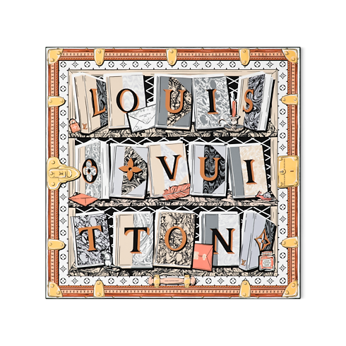 Khăn Lụa Vuông LV Library 70 . in Đồ Nữ's Phụ kiện Khăn lụa collections by Louis Vuitton (Thu phóng sản phẩm)