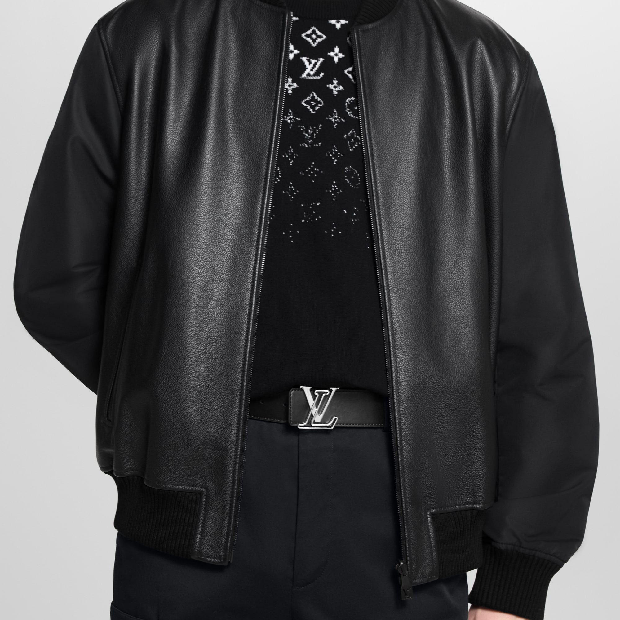 Thắt Lưng Hai Mặt LV Line 40MM Monogram Eclipse in Đồ Nam