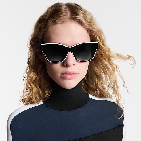 Mắt Kính Dáng Vuông LV Line . in Đồ Nữ's Phụ kiện Mắt kính collections by Louis Vuitton (Thu phóng sản phẩm)