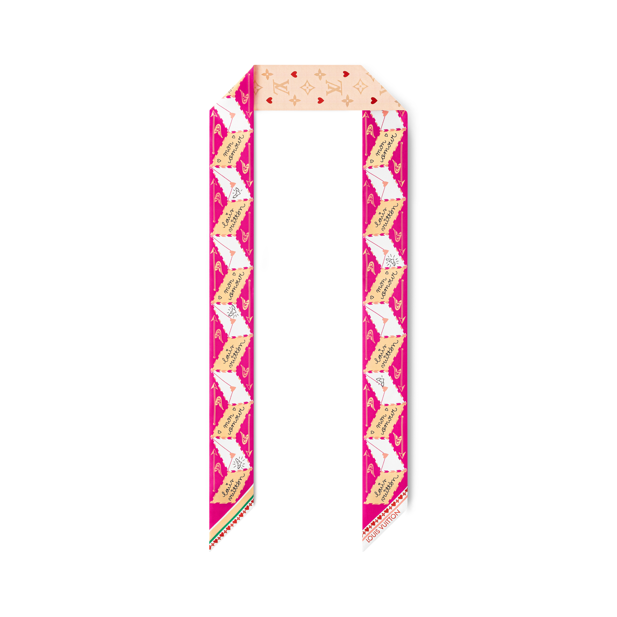 Khăn Lụa LV Love Letters BB . in Đồ Nữ