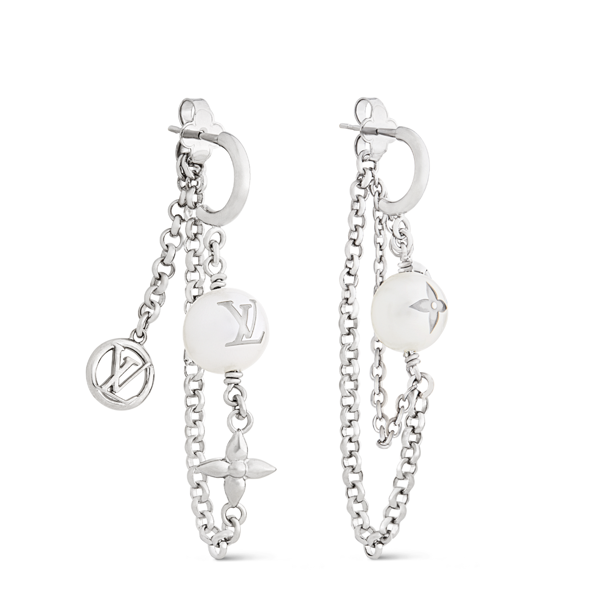 Khuyên Tai LV Mix Chains . in Đồ Nữ