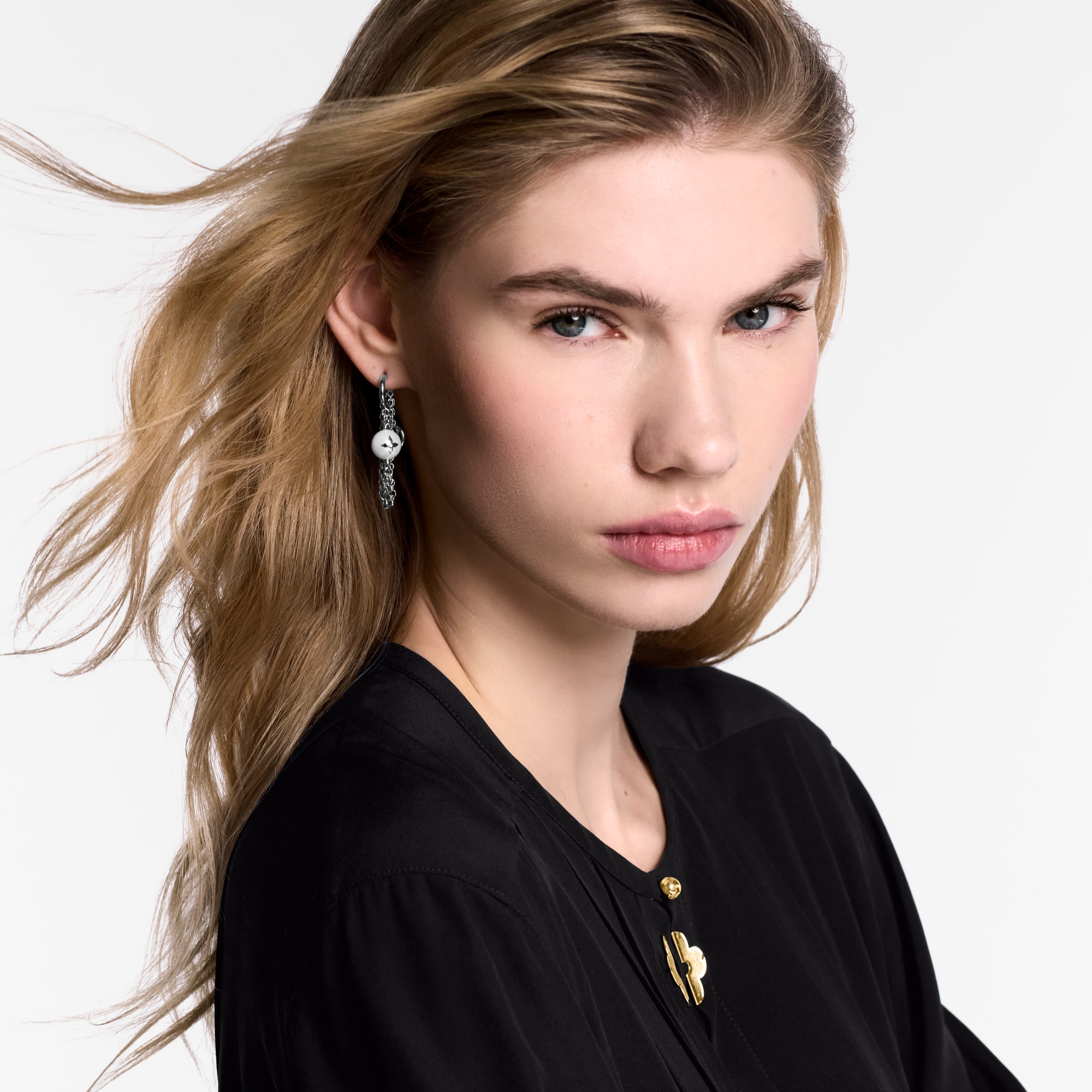 Khuyên Tai LV Mix Chains . in Đồ Nữ