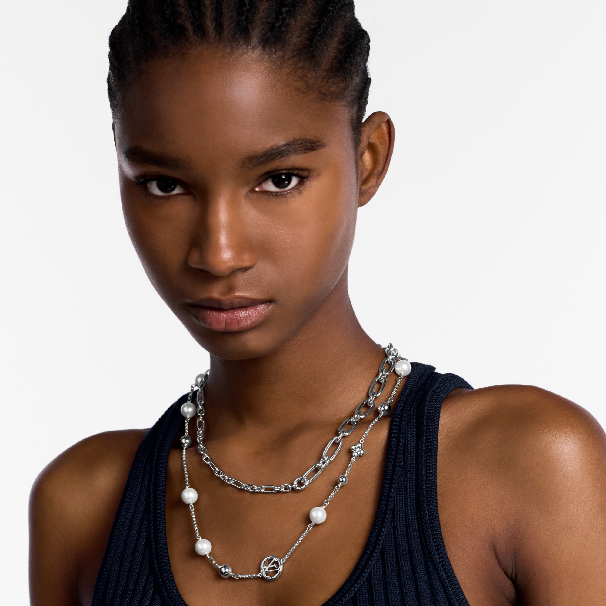 Vòng Cổ LV Mix Chains . in Đồ Nữ