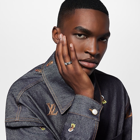 Nhẫn LV Mosaic Thin . in Đồ Nam's Trang sức thời trang Nhẫn collections by Louis Vuitton (Thu phóng sản phẩm)