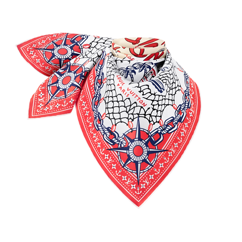 Khăn Lụa Vuông LV Ocean Treasure Map 70 . in Đồ Nữ's Phụ kiện Khăn lụa collections by Louis Vuitton (Thu phóng sản phẩm)