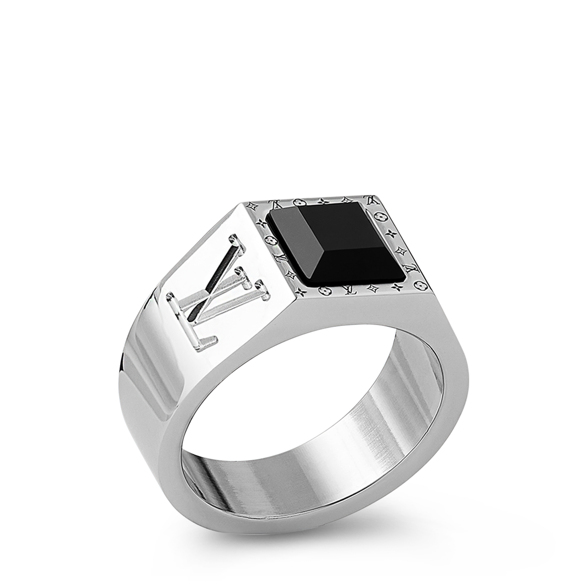 Nhẫn LV Onyx Signet  . in Đồ Nam