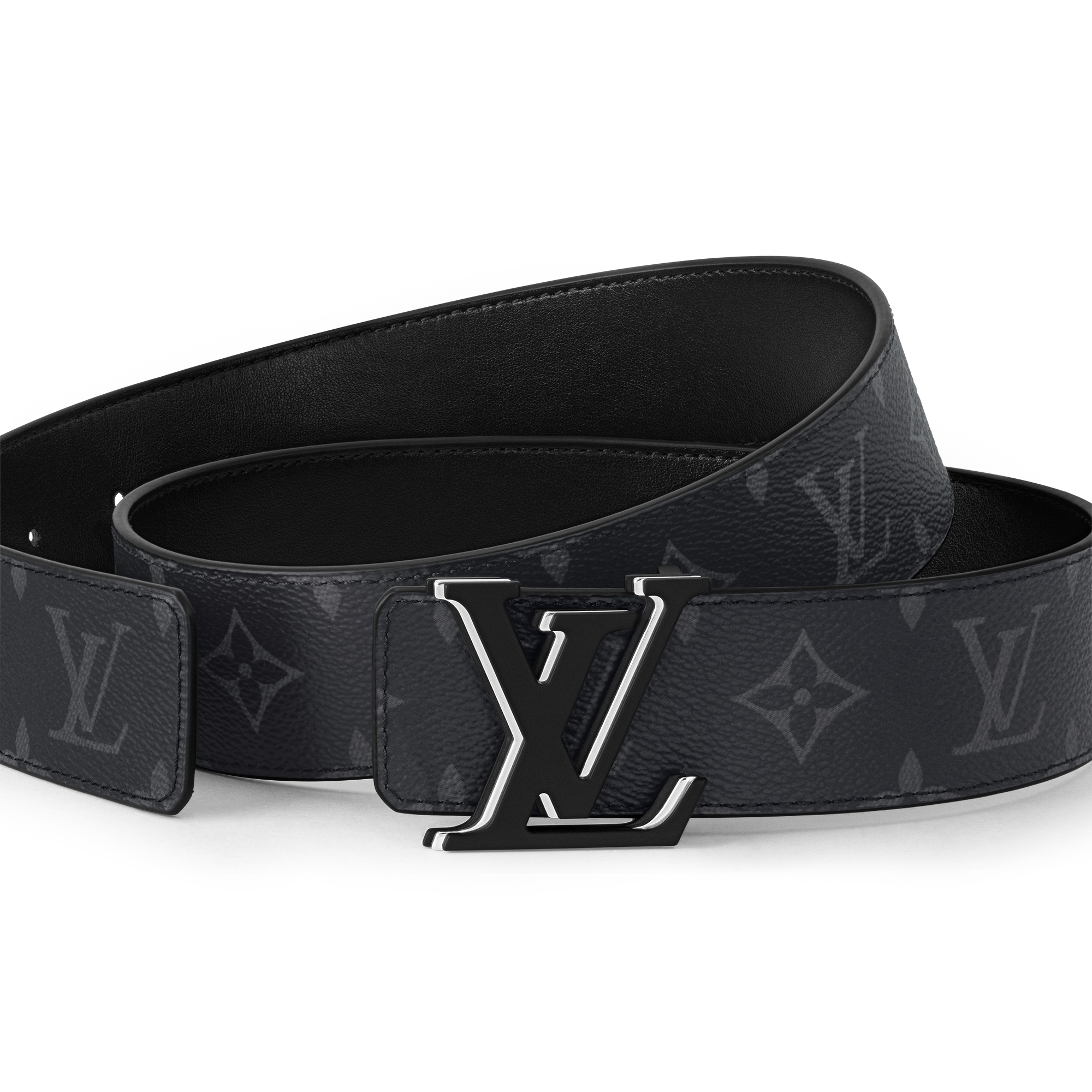 Thắt Lưng Hai Mặt LV Optic 40MM Monogram Eclipse in Đồ Nam