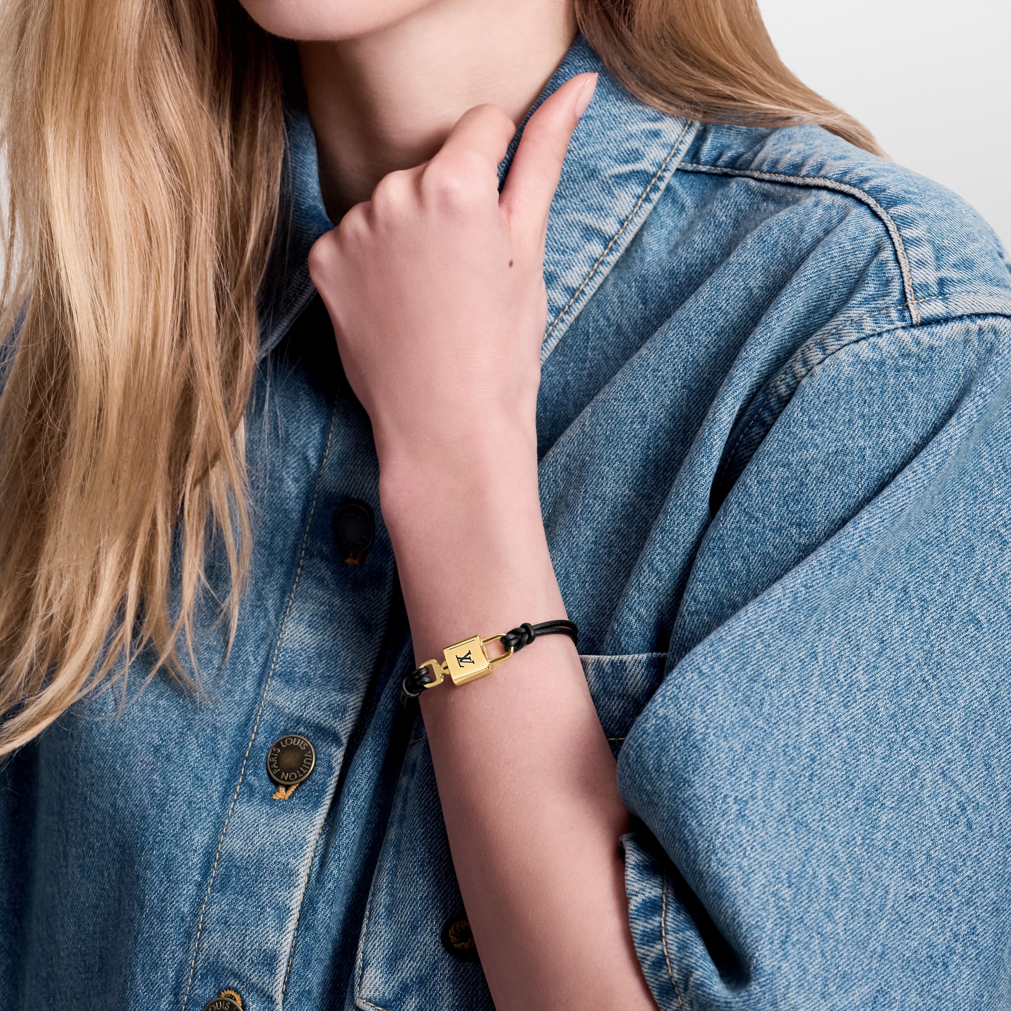 Vòng Tay LV Padlock Các loại da khác in Đồ Nữ