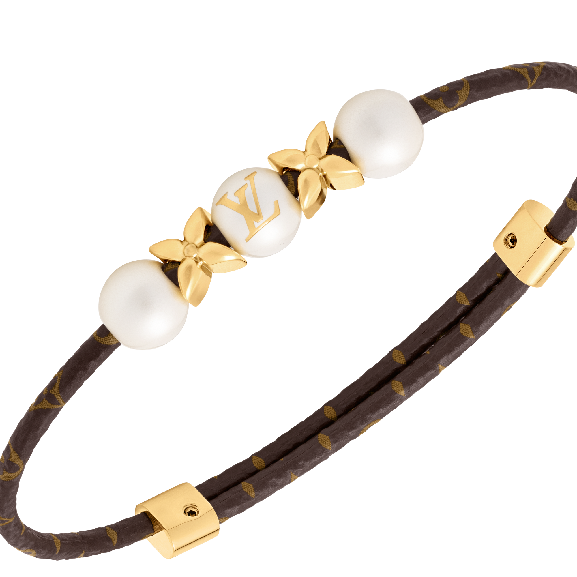 Vòng Tay LV Pearls Mix Các loại da khác in Đồ Nữ