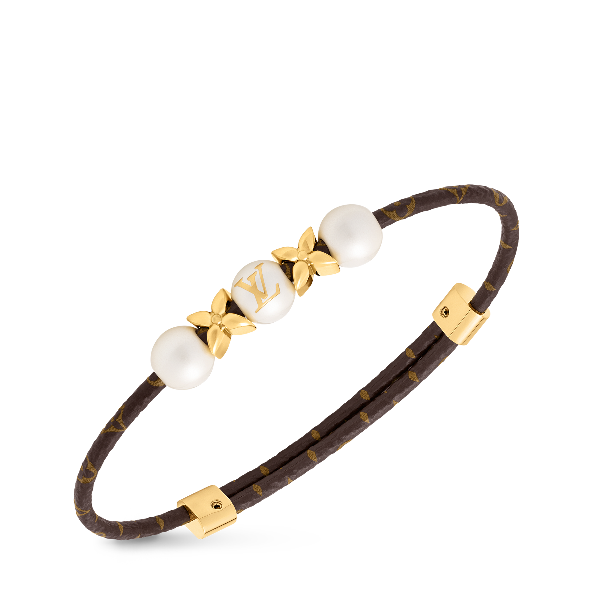 Vòng Tay LV Pearls Mix Các loại da khác in Đồ Nữ