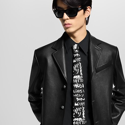 Cà Vạt LV Scribble . in Đồ Nam's Phụ kiện Cà vạt và Khăn cài túi ngực collections by Louis Vuitton (Thu phóng sản phẩm)