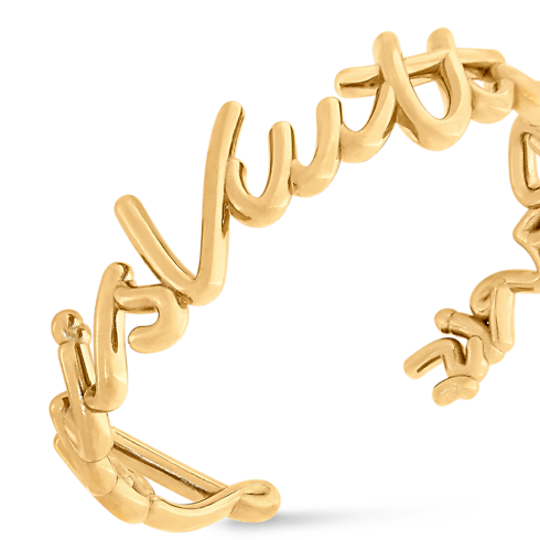 Vòng Tay LV Script . in Đồ Nữ's Trang sức thời trang Vòng tay collections by Louis Vuitton (Thu phóng sản phẩm)