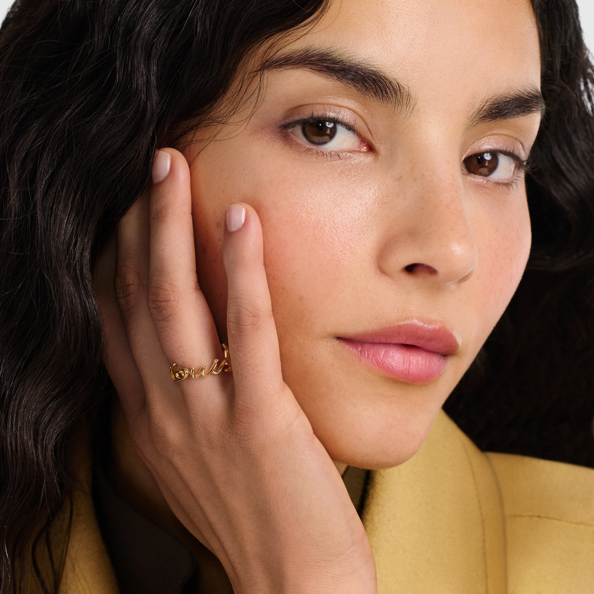 Nhẫn LV Script . in Đồ Nữ