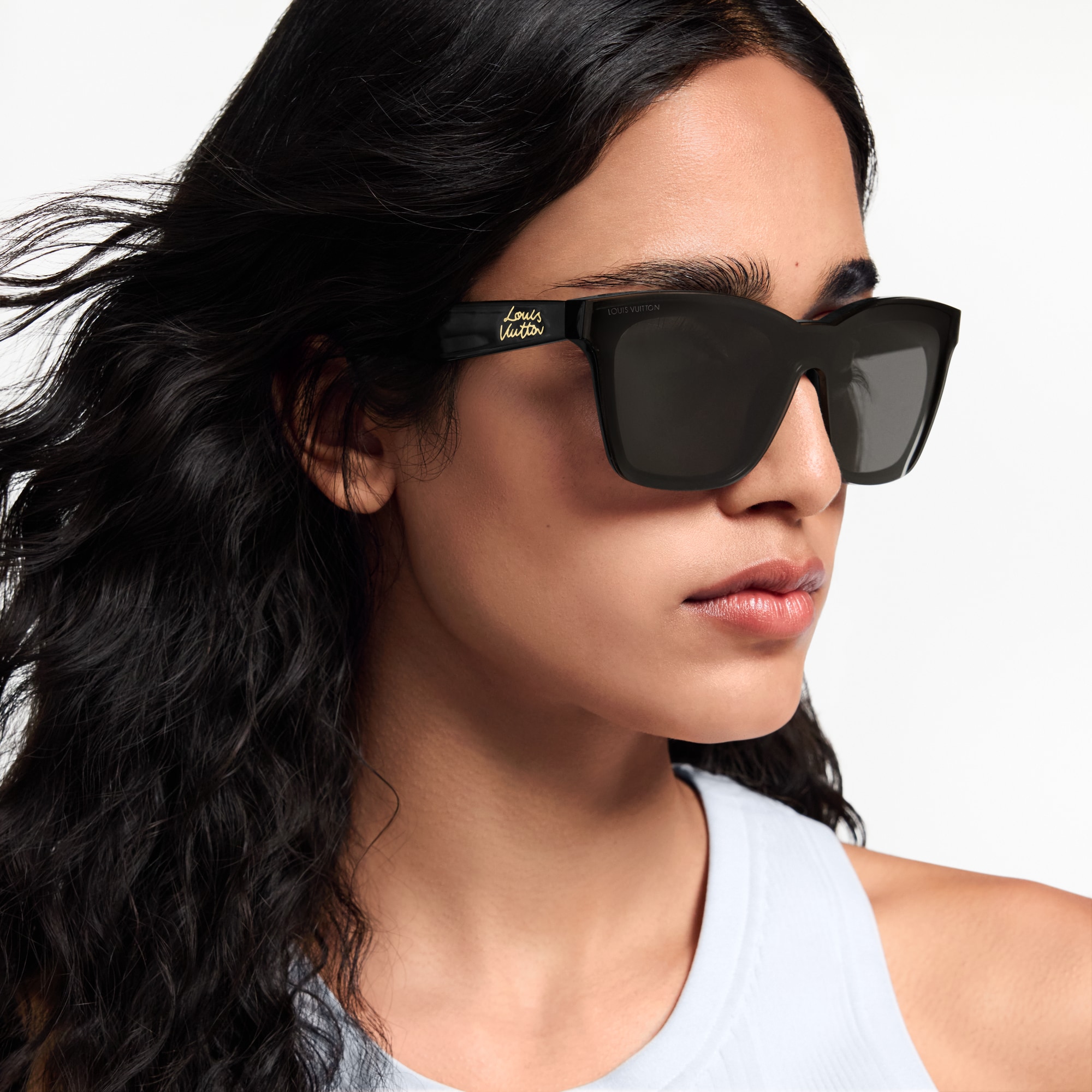 Mắt Kính Dáng Vuông LV Script . in Đồ Nữ