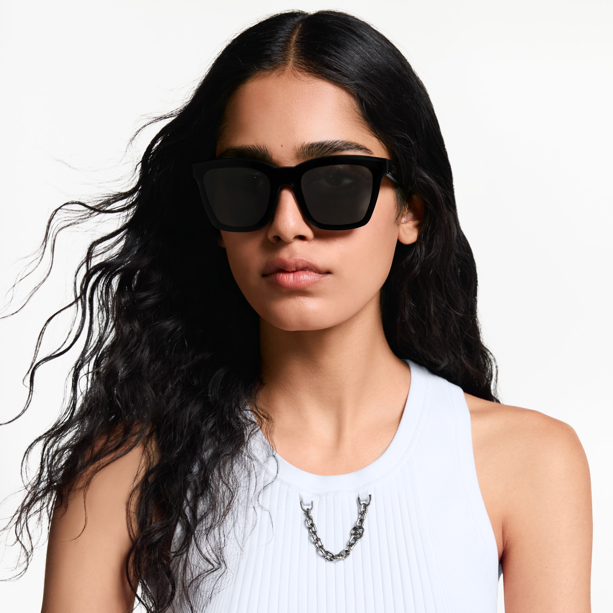 Mắt Kính Dáng Vuông LV Script . in Đồ Nữ