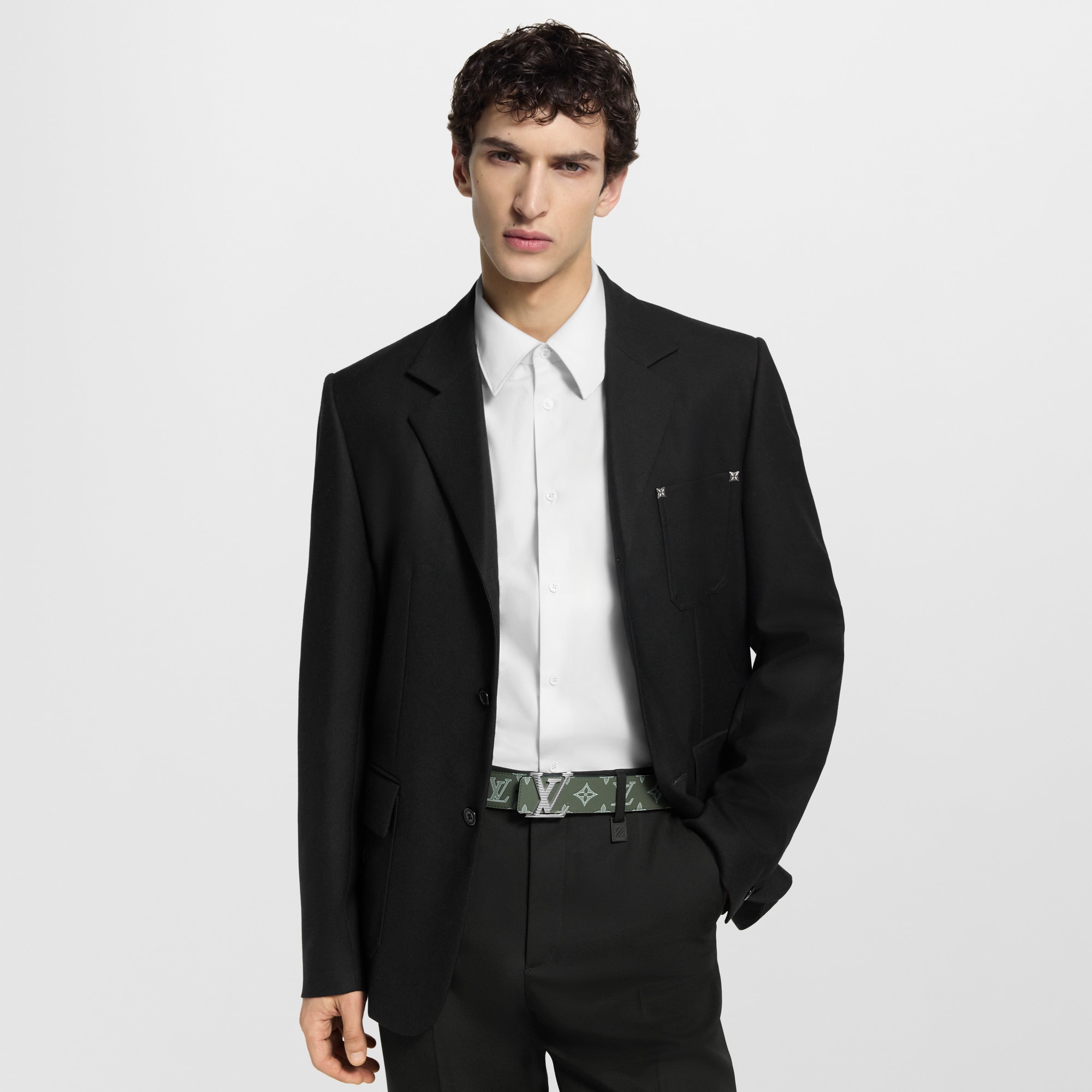 Thắt Lưng Hai Mặt LV Shadow 40MM Monogram Shadow in Đồ Nam