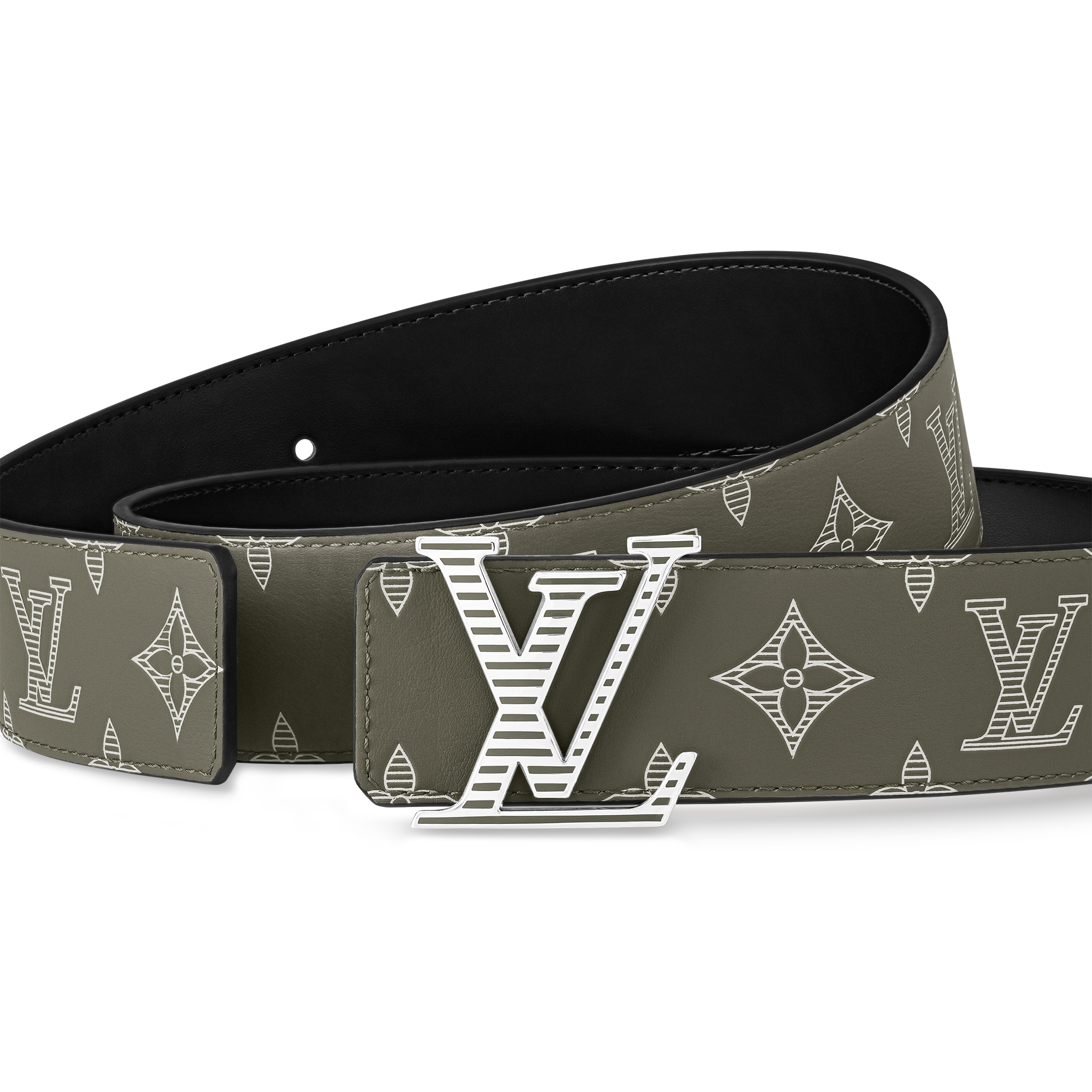 Thắt Lưng Hai Mặt LV Shadow 40MM Monogram Shadow in Đồ Nam
