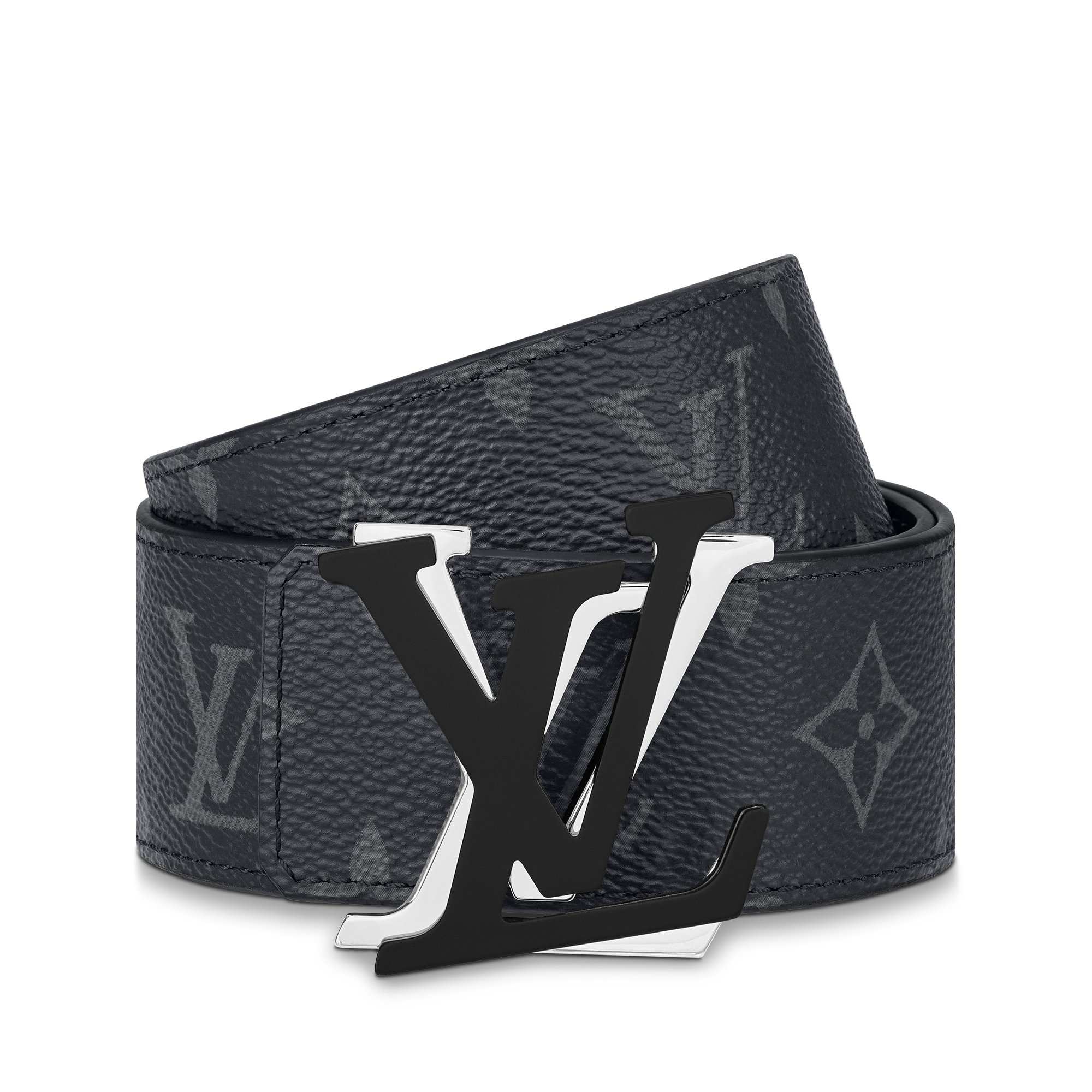 Thắt Lưng Hai Mặt LV Shake 40MM Monogram Eclipse in Đồ Nam