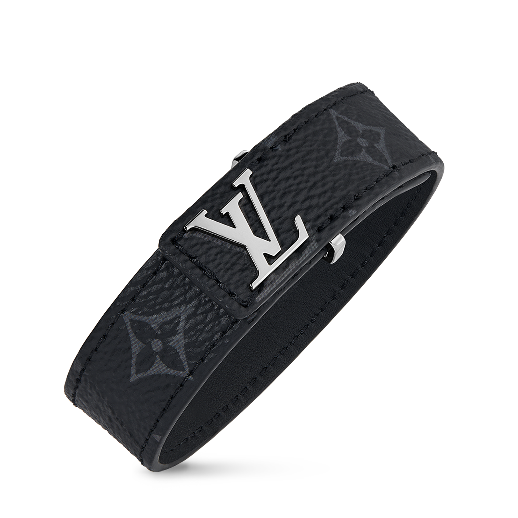 Vòng Tay LV Slim Monogram Eclipse in Đồ Nam