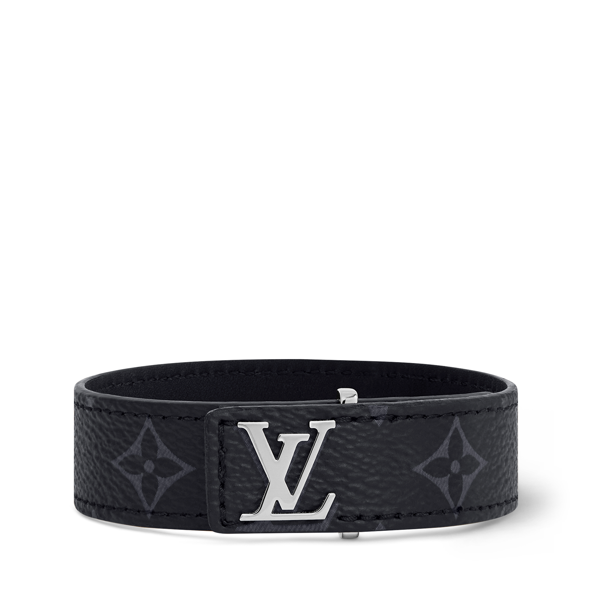Vòng Tay LV Slim Monogram Eclipse in Đồ Nam