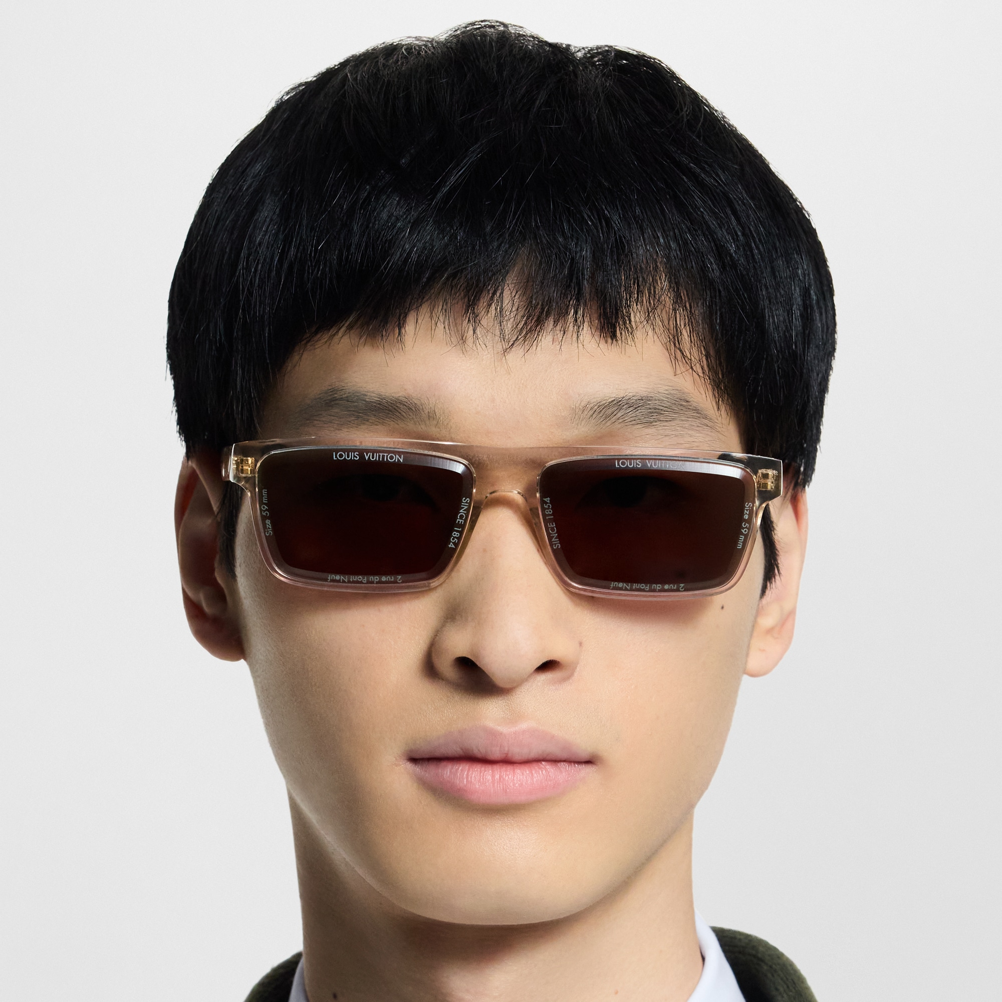 Mắt Kính Dáng Vuông LV Super Vision . in Đồ Nam