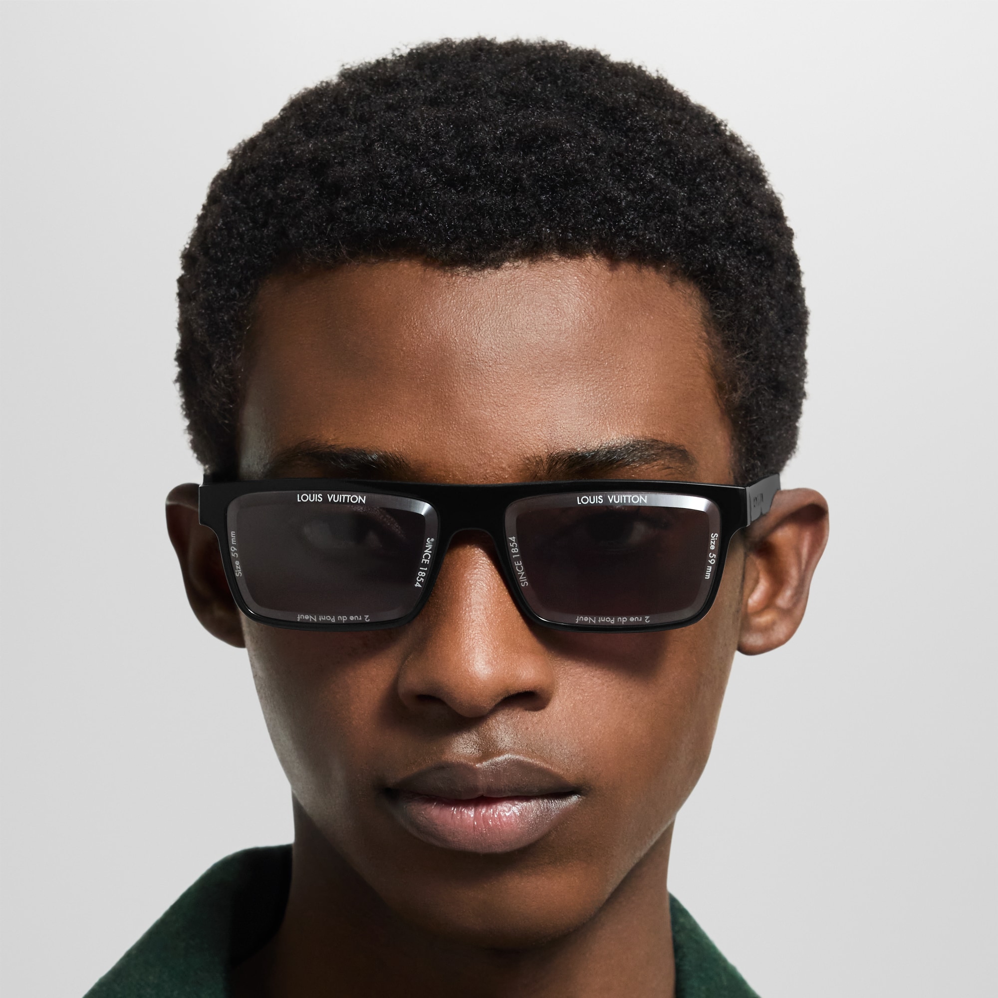 Mắt Kính Dáng Vuông LV Super Vision . in Đồ Nam