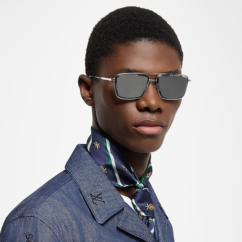 Mắt Kính Dáng Vuông LV Super Vision Metal . in Đồ Nam's Phụ kiện Mắt kính collections by Louis Vuitton (Thu phóng sản phẩm)