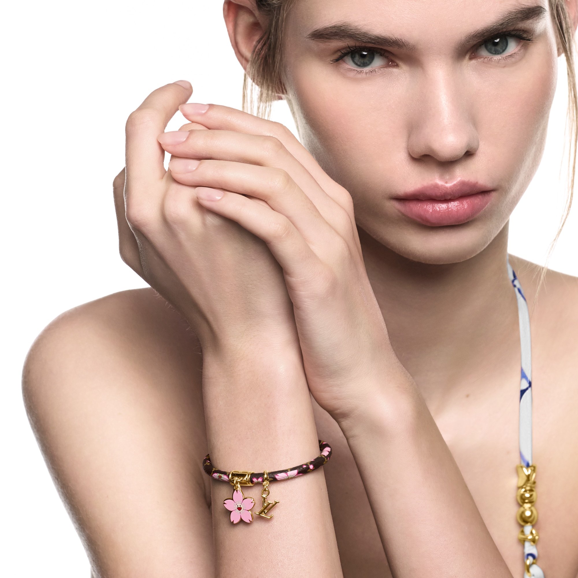 Vòng Tay Cherry Blossom LV x TM Các loại da khác in Đồ Nữ