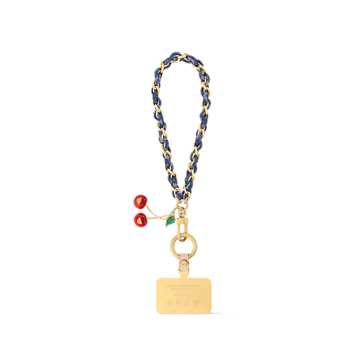 Dây Treo Điện Thoại Denim Cerise LV x TM . in Đồ Nữ's Phụ kiện Móc khóa và Phụ kiện treo túi collections by Louis Vuitton (Thu phóng sản phẩm)