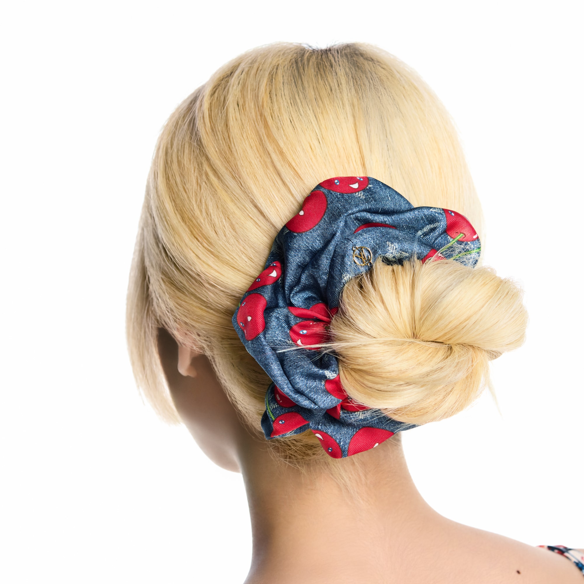 Dây Buộc Tóc Denim Cerise LV x TM . in Đồ Nữ