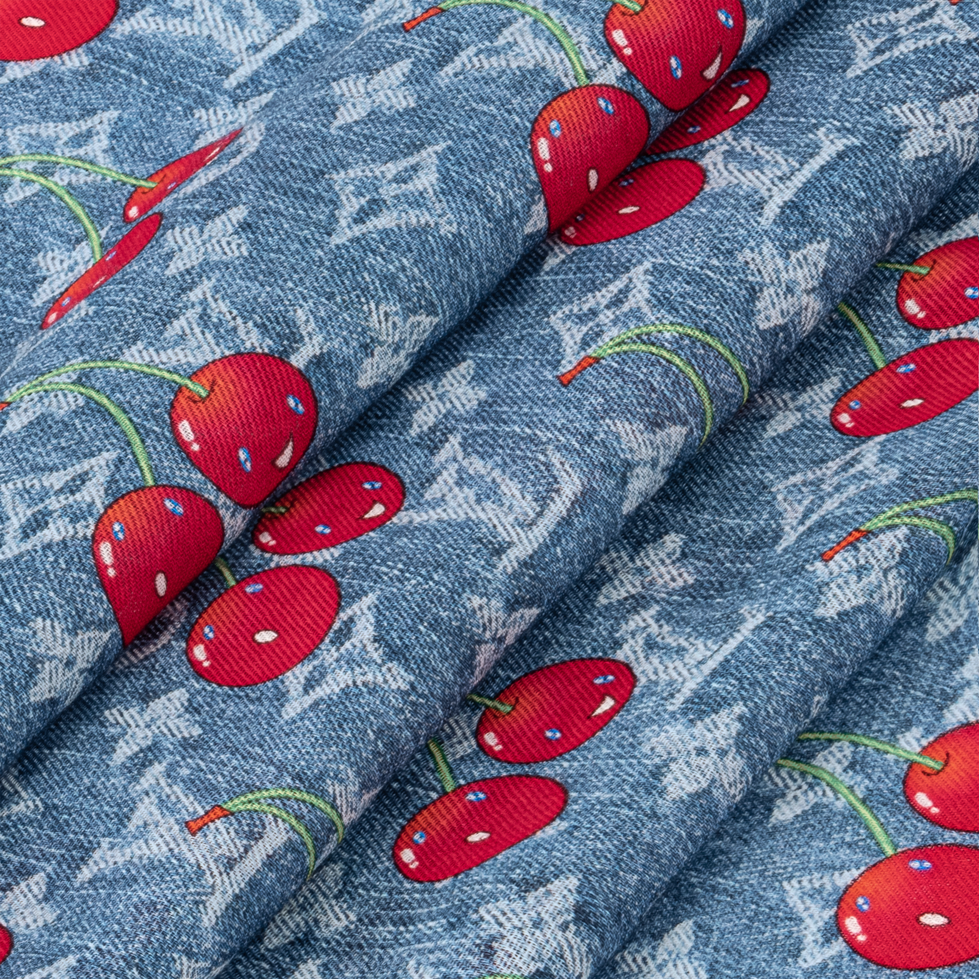 Khăn Choàng Denim Cerise LV x TM . in Đồ Nữ