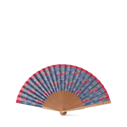 Quạt Cherry LV x TM in Rương, Phụ kiện du lịch và Trang trí nội thất's Thể thao và Giải trí } collections by Louis Vuitton (Thu phóng sản phẩm)