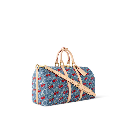 Túi Keepall Bandoulière 45 LV x TM Monogram Denim in Đồ Nữ's Du lịch Tất cả Vali và Phụ kiện du lịch collections by Louis Vuitton (Thu phóng sản phẩm)