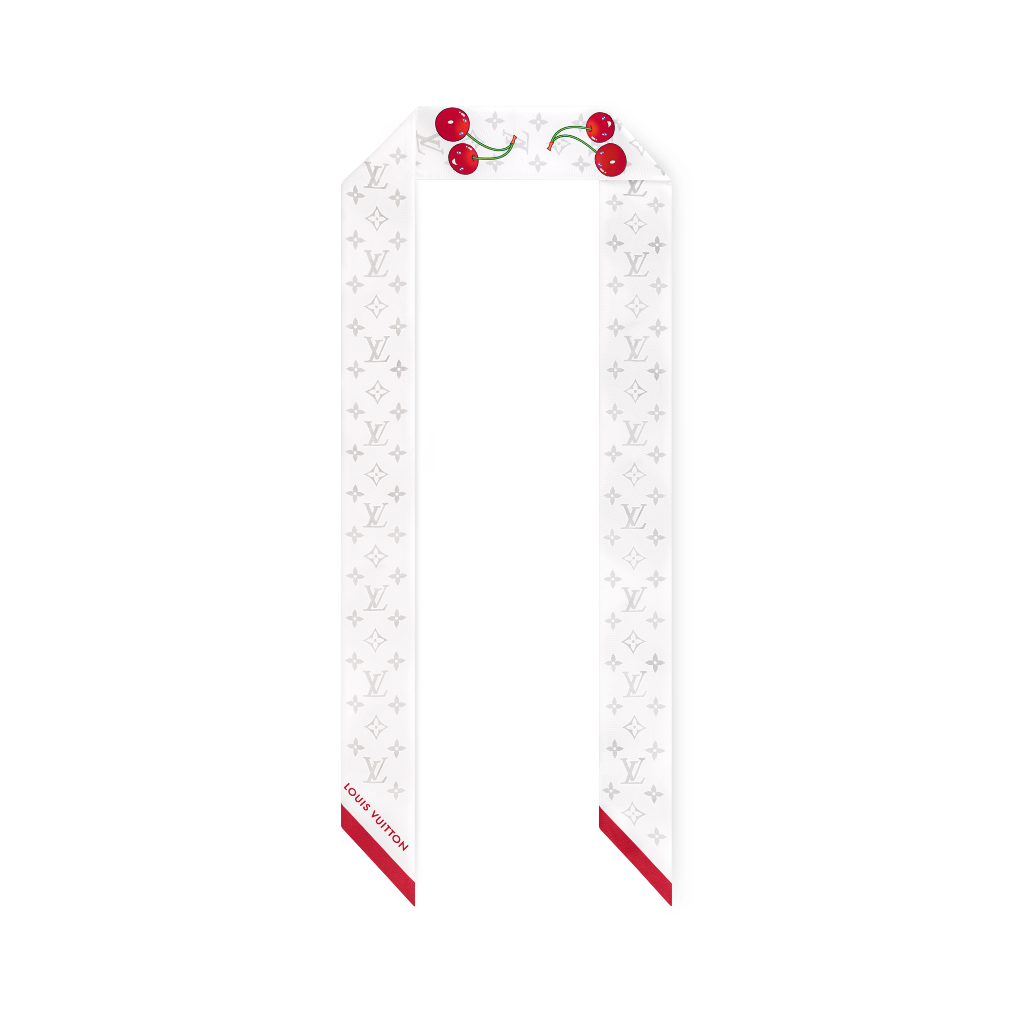 Khăn Lụa Monogram Cerise LV x TM . in Đồ Nữ