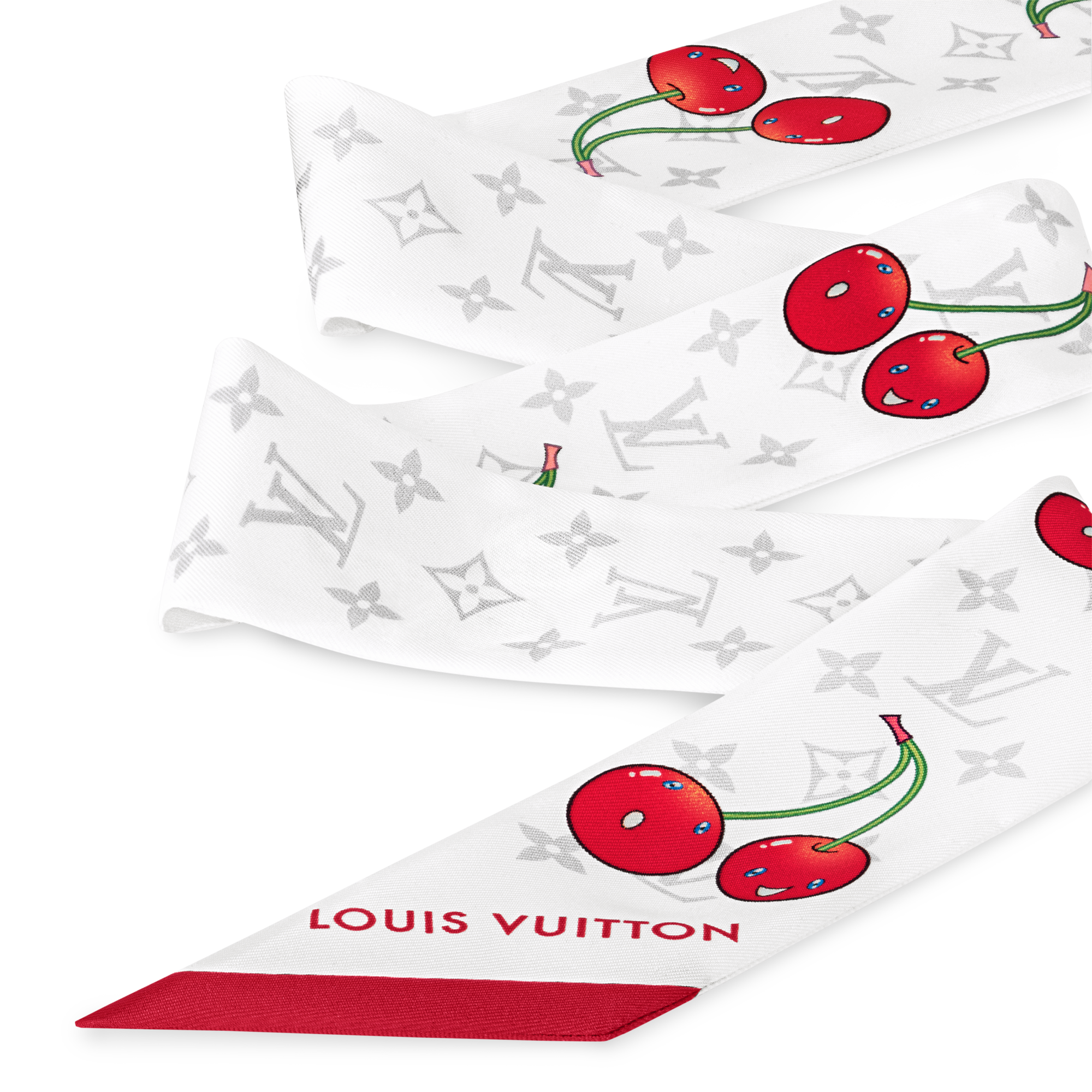 Khăn Lụa Monogram Cerise LV x TM . in Đồ Nữ