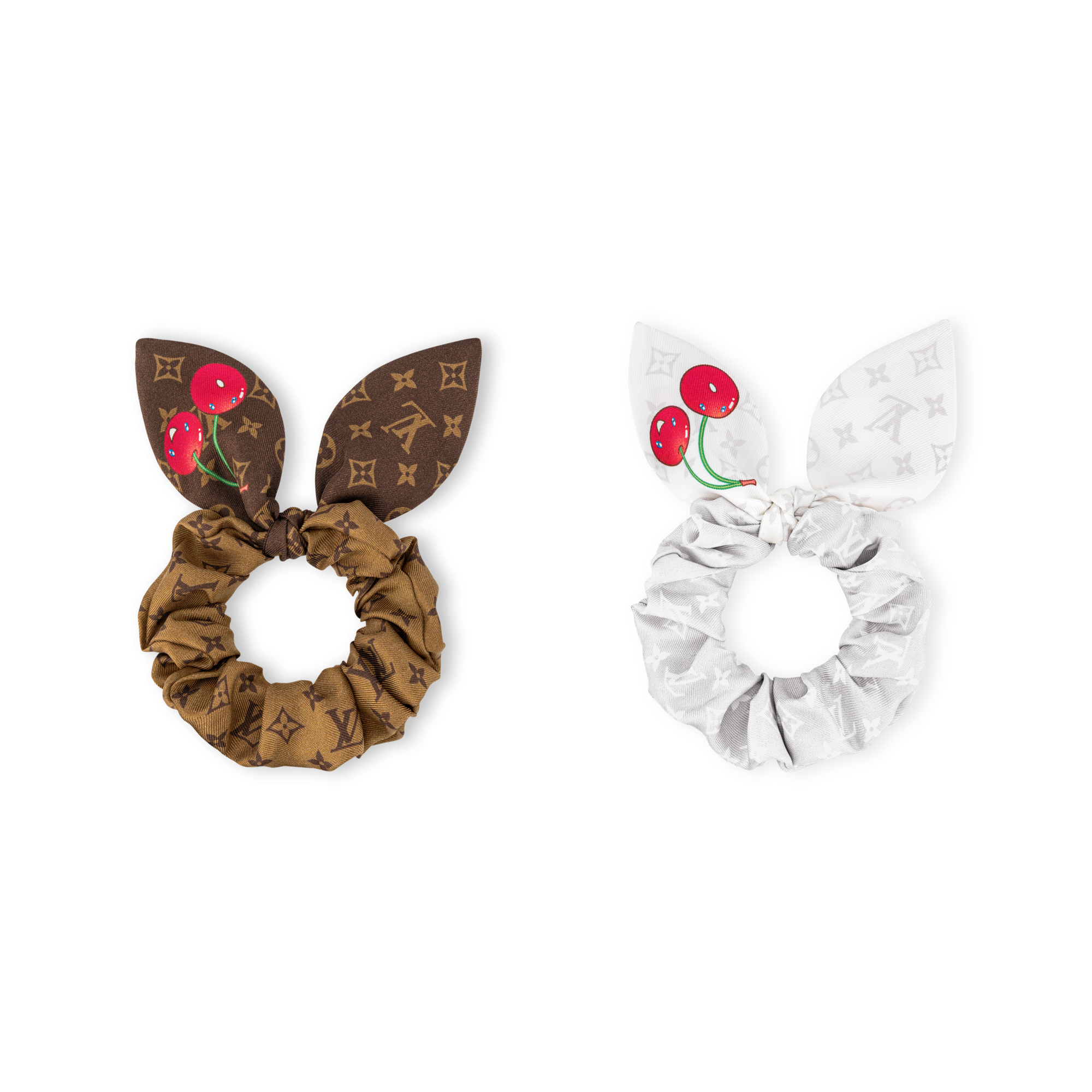 Bộ Dây Buộc Tóc Monogram Cerise LV x TM . in Đồ Nữ