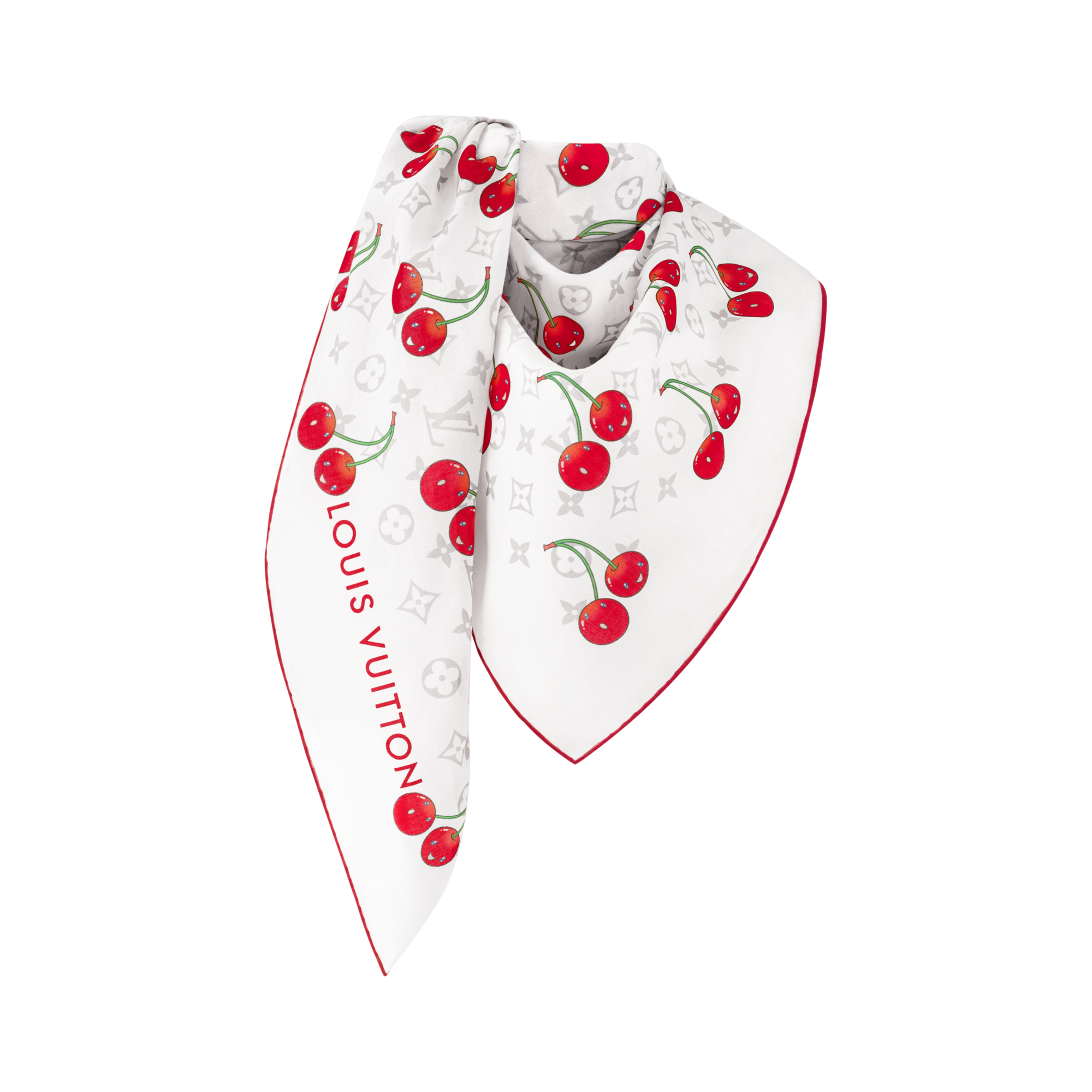 Khăn Choàng Monogram Cerise LV x TM . in Đồ Nữ