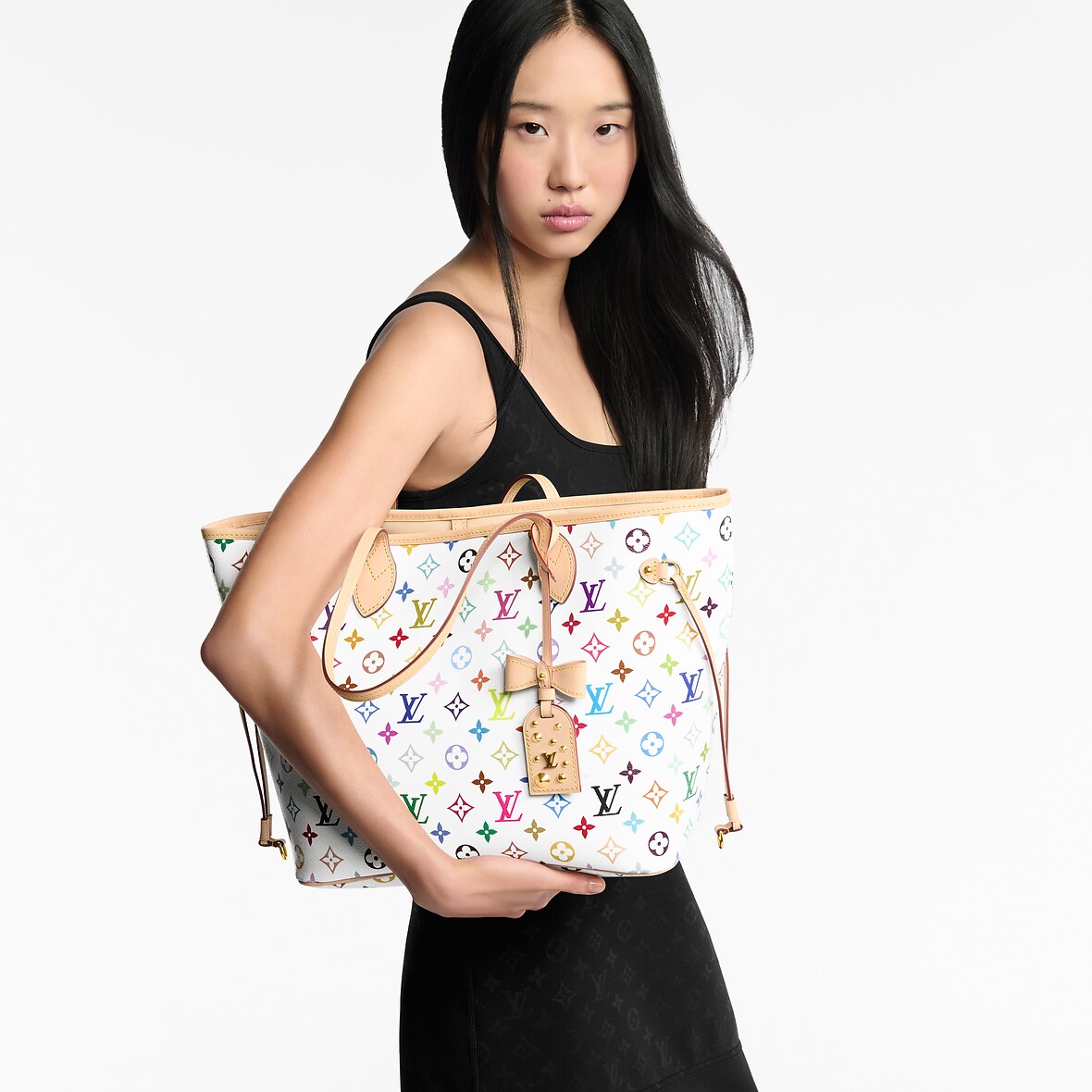 Túi Neverfull MM LV x TM Các loại Monogram Canvas khác Màu Trắng - Túi ...