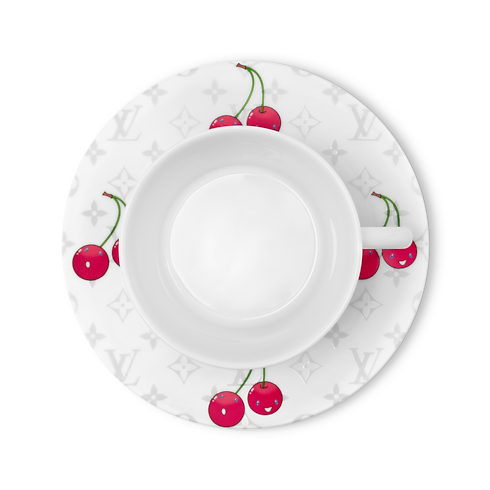 Bộ Tách Trà Và Đĩa Lót LV x TM - 2 Bộ Monogram Cerises in Rương, Phụ kiện du lịch và Trang trí nội thất's Trang trí nội thất và Nghệ thuật không gian phòng ăn Nghệ thuật không gian phòng ăn collections by Louis Vuitton (Thu phóng sản phẩm)