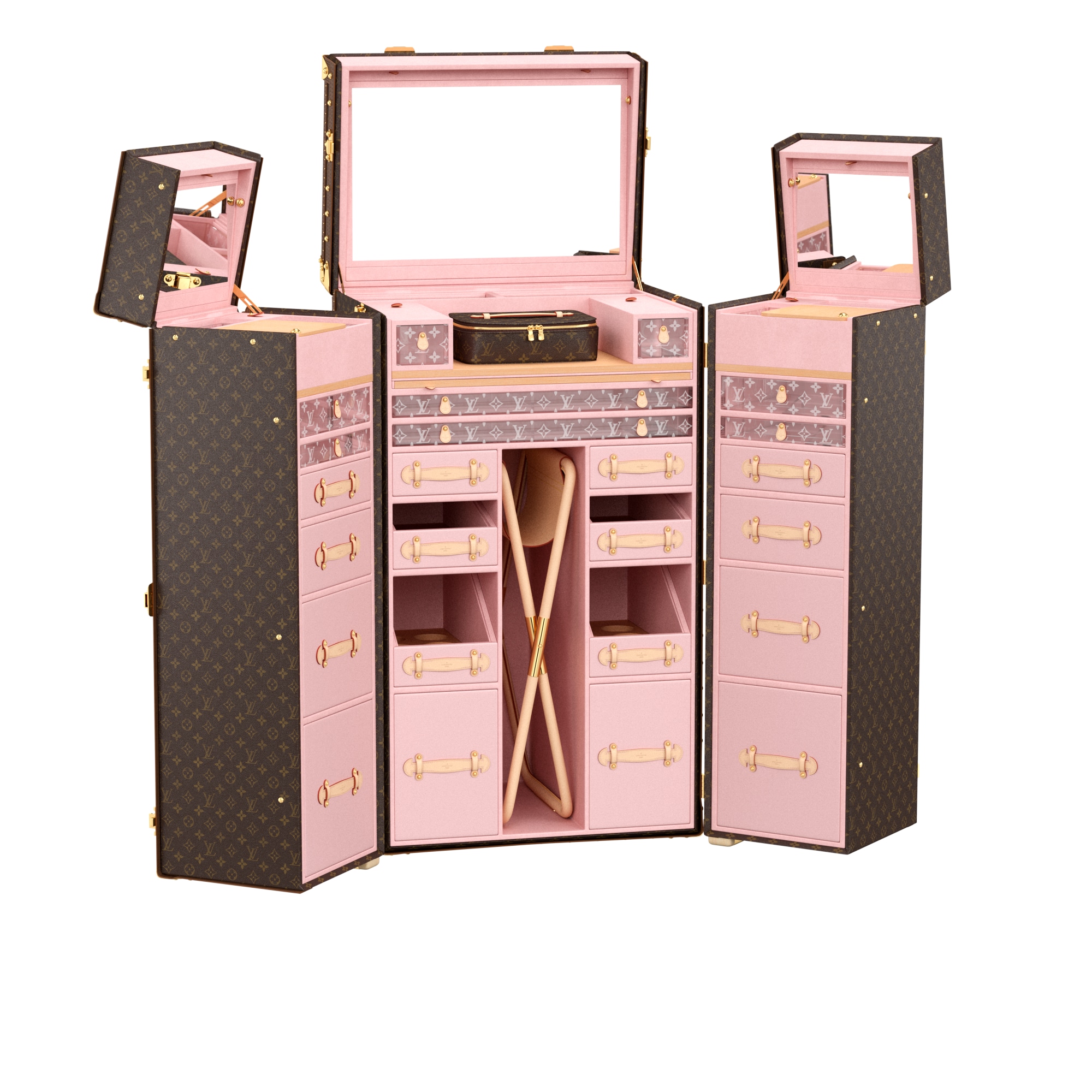 Rương Malle Coiffeuse Monogram in Les Extraordinaires