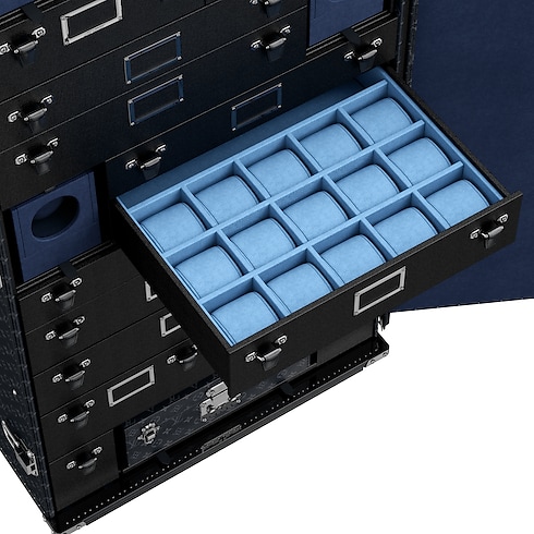 Rương Malle Horlogere Monogram Eclipse in Rương, Phụ kiện du lịch và Trang trí nội thất's Sản phẩm nổi bật Chiến dịch Art Of Living collections by Louis Vuitton (Thu phóng sản phẩm)