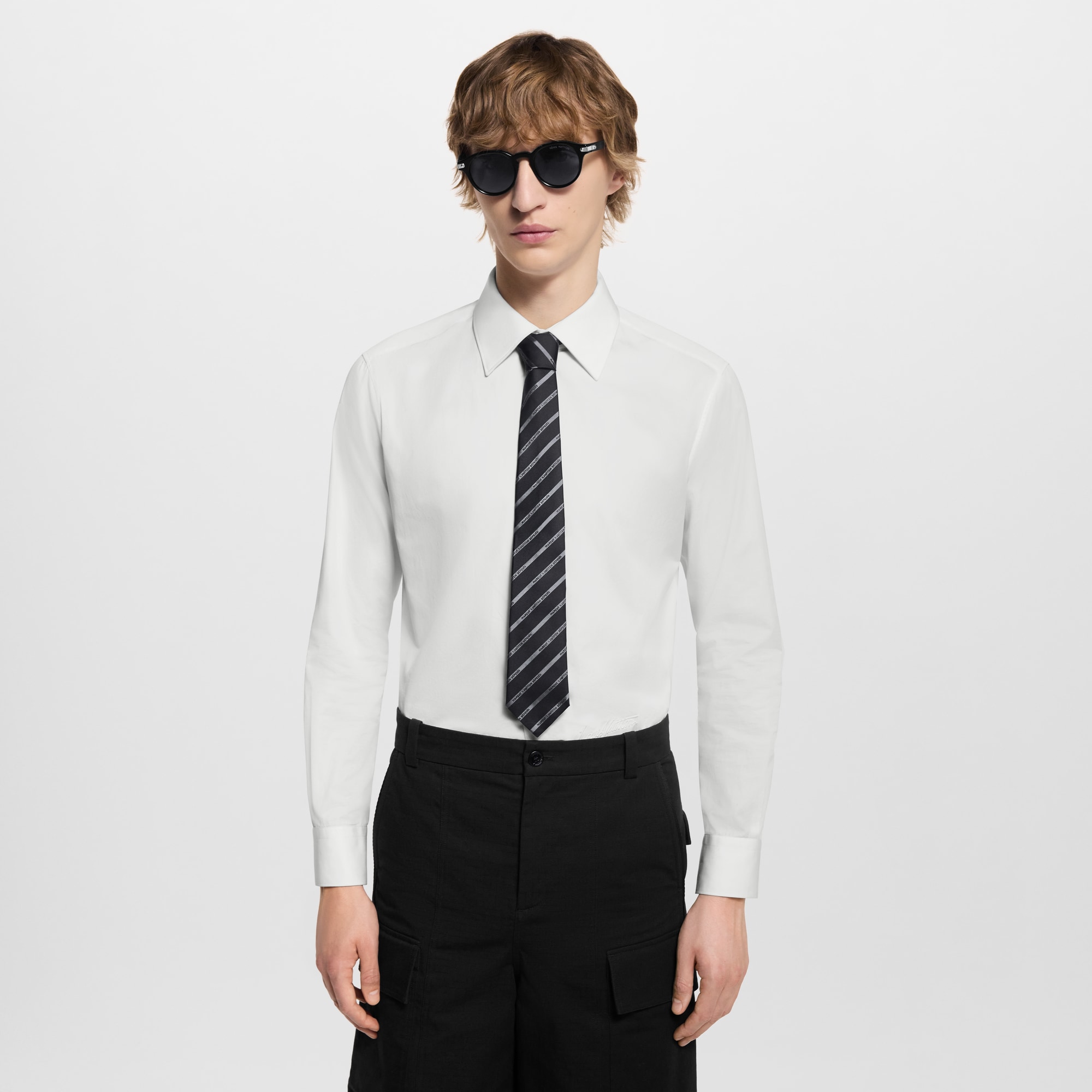 Cà Vạt Marque L.Vuitton Deposée Stripes . in Đồ Nam