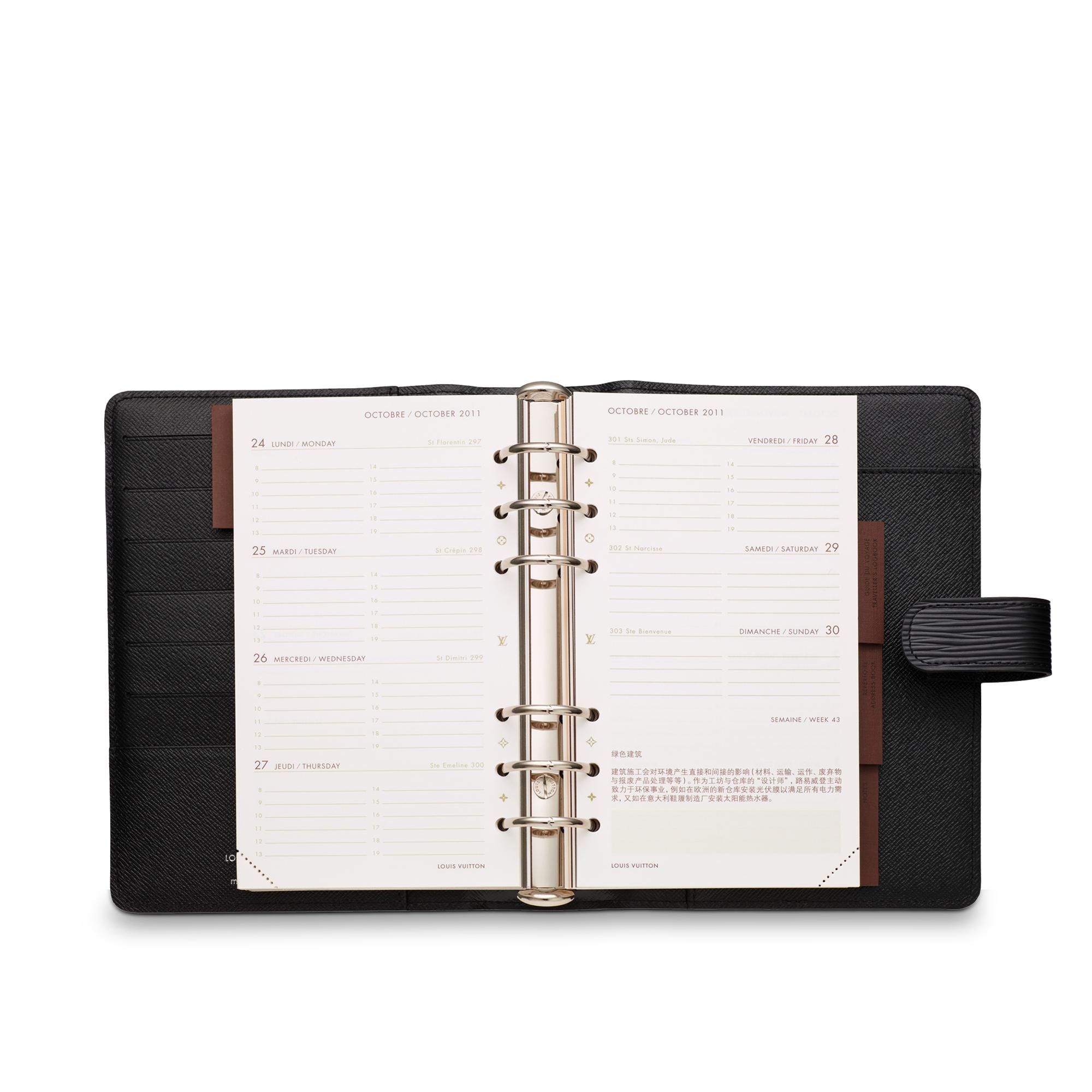 Bìa Sổ Tay - Cỡ Vừa Epi in Túi và Phụ kiện bằng da